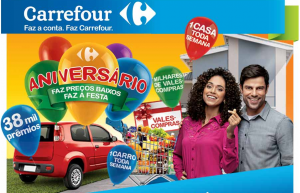 Resultado do aniversario da promoção Carrefour 37 anos 2012.