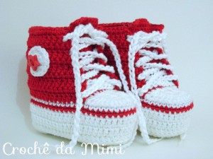 bota de croche infantil