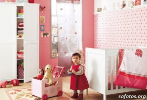 decoraçao-rosa-vermelho-quarto-bebe