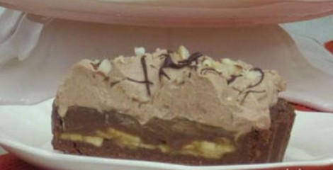Torta de Banana com Chocolate e Chantilly – Receita Ana Maria Braga em 26/09/2013