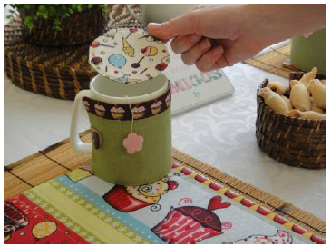 Kit chá de artesanato, feito com os tecidos da círculo4 - confira o passo a passo