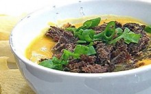 Sopa Fria de Abóbora com Carne Seca da Ana Maria Braga – Programa Mais Você em 26/11/2013 – Receita