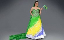 Modelos de Vestidos de Noivas Inspirados na Copa do Mundo no Brasil – Confeccionados por Estilista Edson Eddel