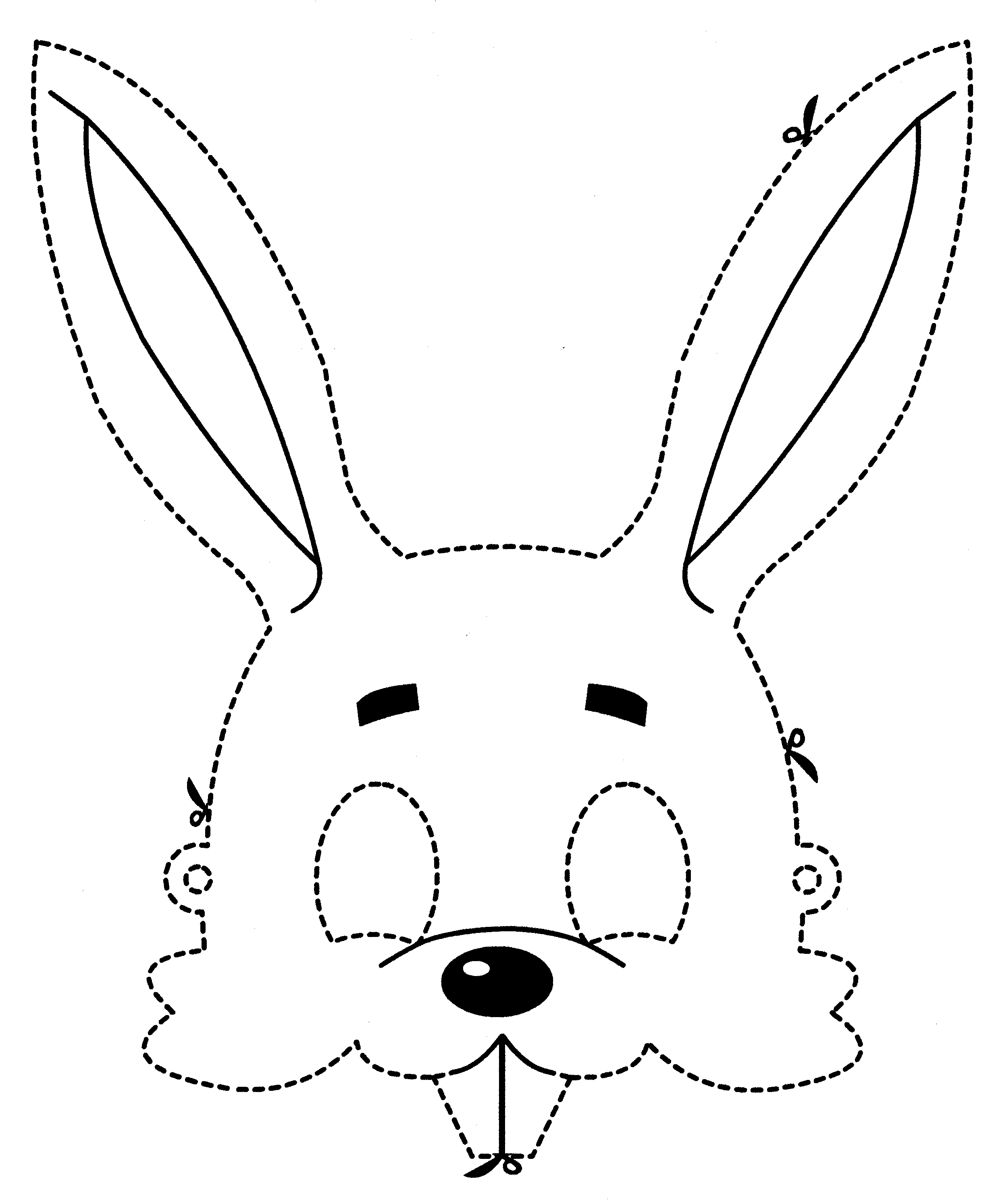 Resultado de imagem para moldes orelhas de coelho