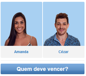 Enquete Do Decimo Primeiro Paredao Bbb15 Fernando Ou Amanda Big Brother Brasil 2015 Participar Da Votacao