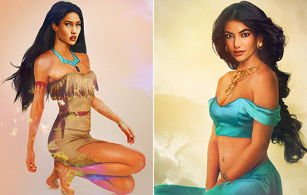 Príncipes-Pocahonta e Jasmine
