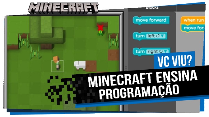 Microsoft  Game  Minecraft ensina