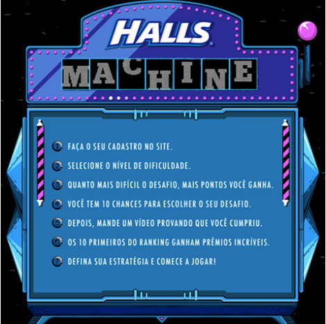 Halls Machine 2016 Promoção Como Participar