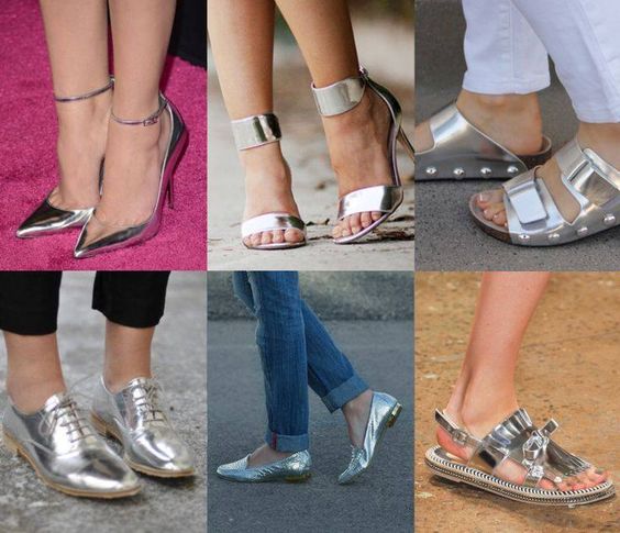Calçados Verão 2017 -prata