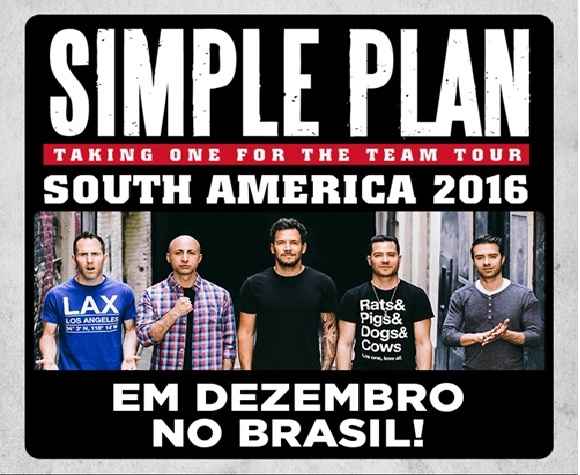 Simple Plan Show No Brasil – Datas e Ingressos