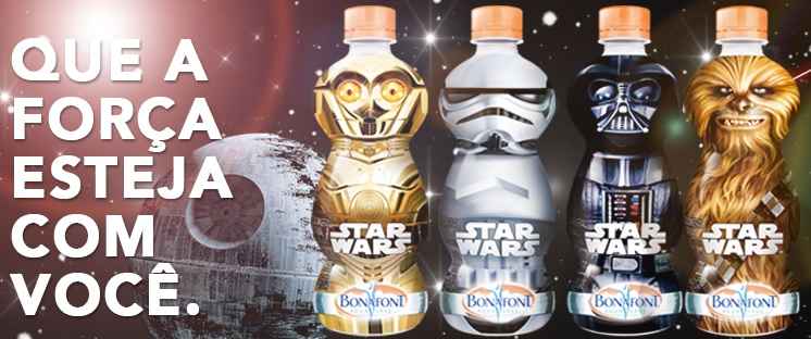 Garrafas Star Wars Bonafont – Lançamento