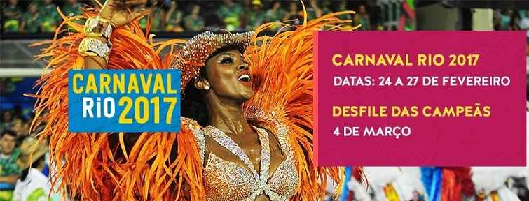 Desfile Escolas de Samba Carnaval do Rio 2017 – Datas e Horários