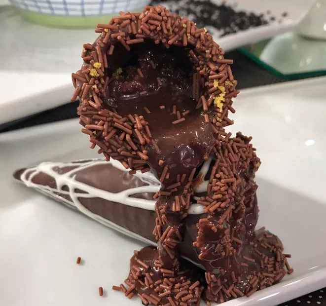 Casquinha de Chocolate Recheada - Receita Ana Maria Dia 07/04/2017