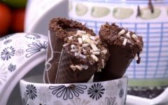 Casquinha de Chocolate Recheada – Receita Ana Maria Dia 07/04/2017