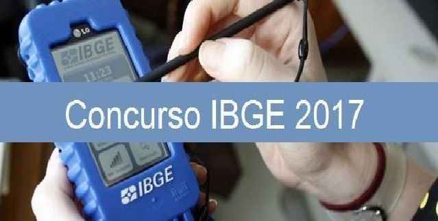 Concurso IBGE 2017 – Inscrições