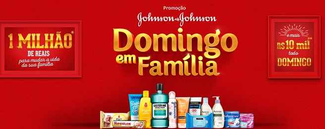 Promoção Johnson & Johnson Domingo Em Família – Como Participar