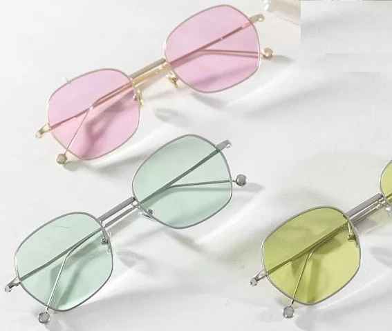 Óculos Com Lente Colorida - Tendência